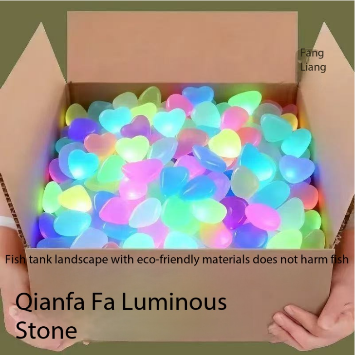 Aquarium Fish Saltwater - Pedras Luminosas Coloridas de 1CM, 100