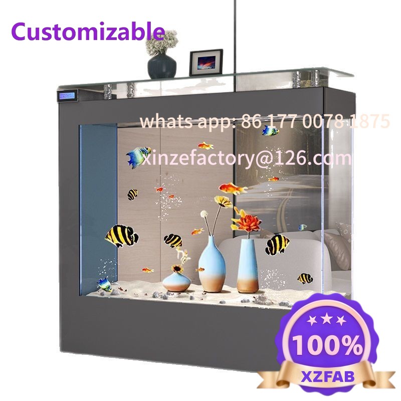 Live Fish Aquarium - Aquário ecológico personalizável de vidro ultra-branco,