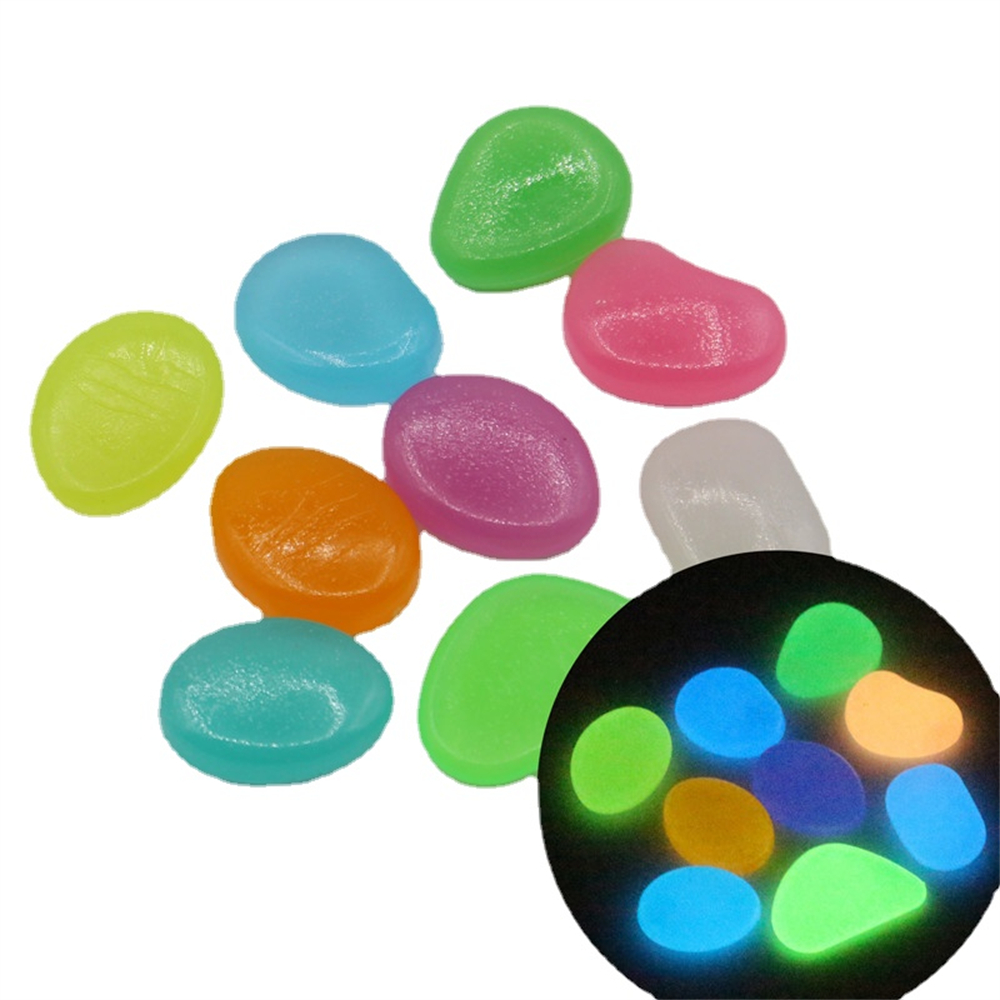 Aquarium Fish Saltwater - 50 pçs pedra luminosa fluorescente cascalho