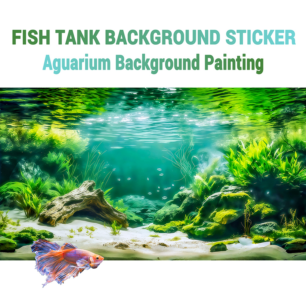 Aquarium Fish Background - Adesivo de Fundo para Aquário com