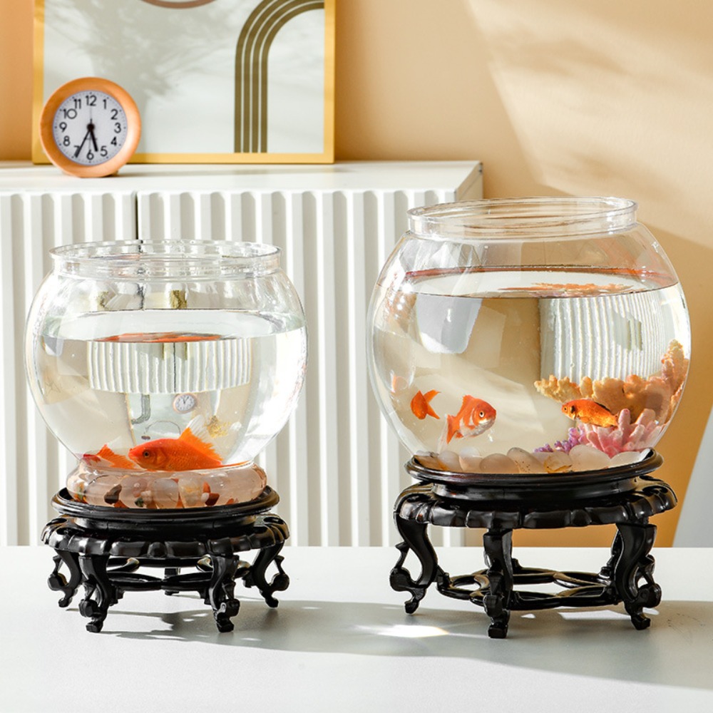 Aquário de mesa transparente e - Live Fish Aquarium avaliação e preço
