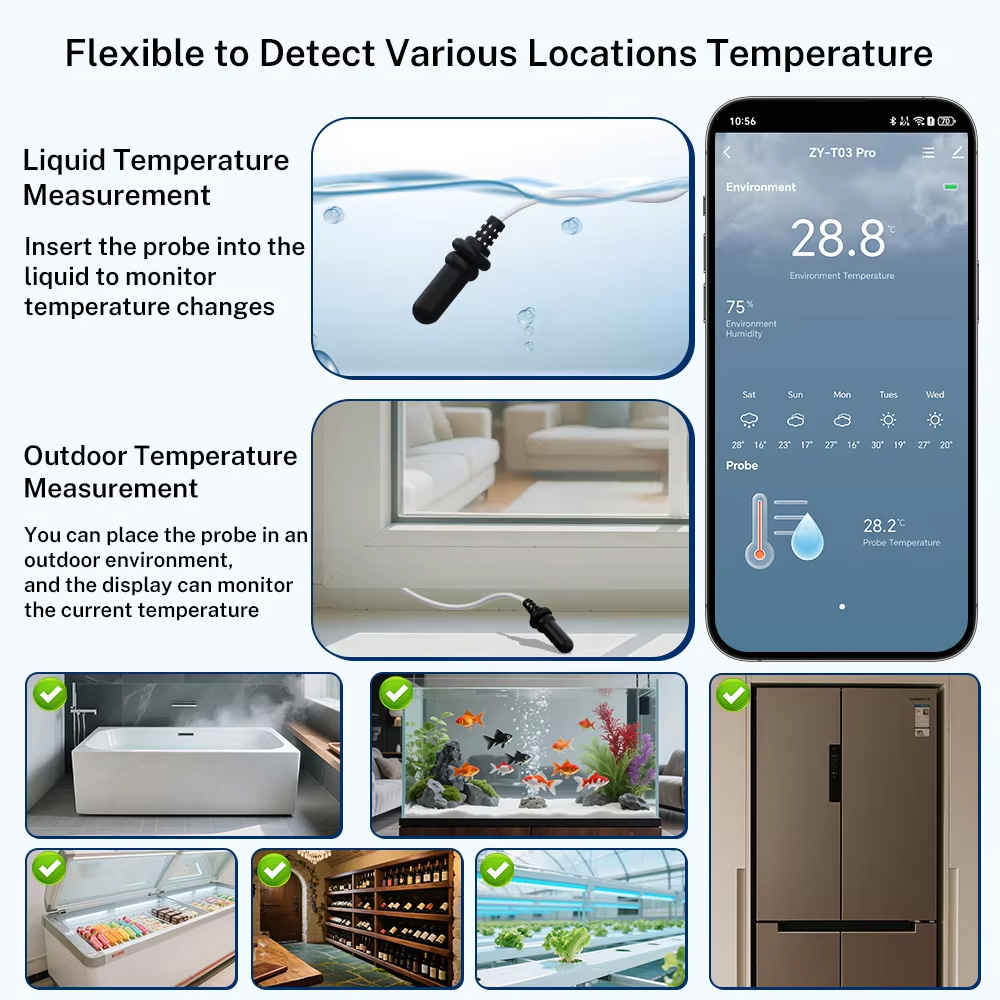 Sensor de Temperatura e Umidad - Aquarium Thermometer avaliação e preço