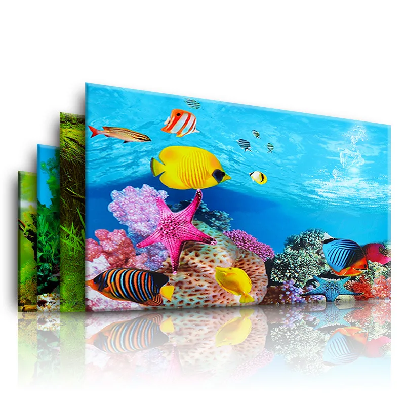 Fundo para aquário 3d adesivo  - Aquarium Fish Background avaliação e preço