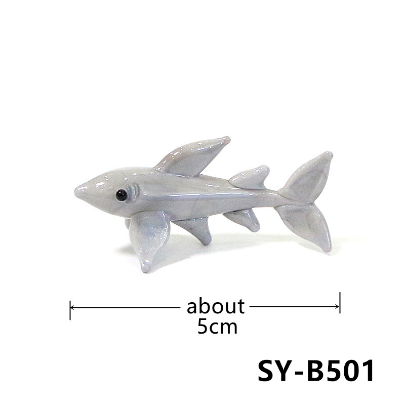 Estatueta de Tubarão de Vidro  - Aquarium Fish Shark avaliação e preço
