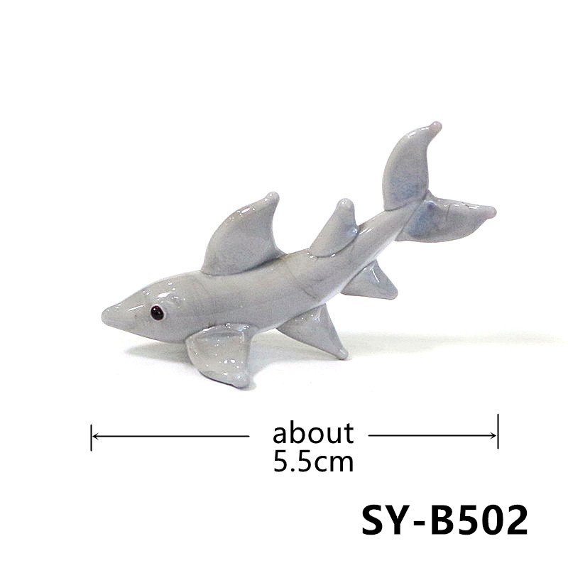 Estatueta de Tubarão de Vidro  - Aquarium Fish Shark avaliação e preço
