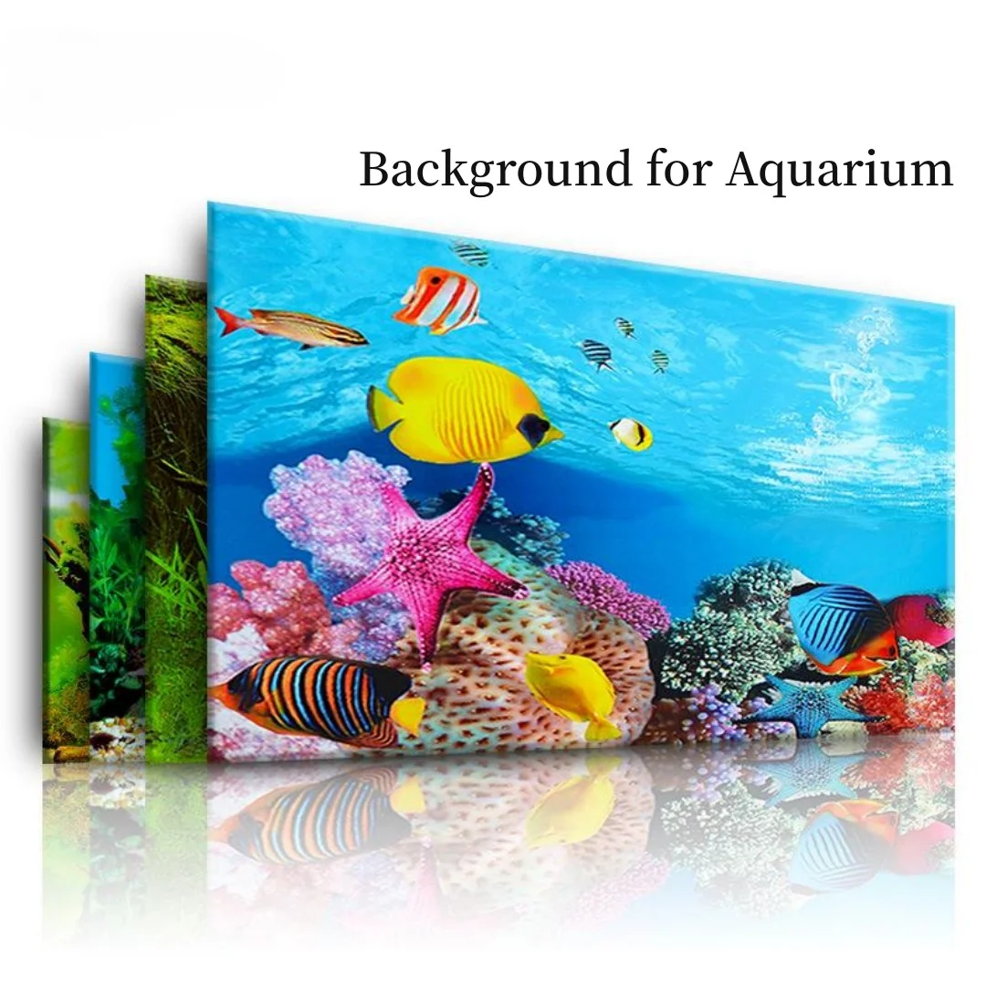 Fundo aquário 3d adesivo carta - Aquarium Fish Background avaliação e preço
