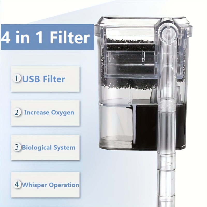 2.5w dc 5v filtro de parede pa - Aquarium Fish Background avaliação e preço