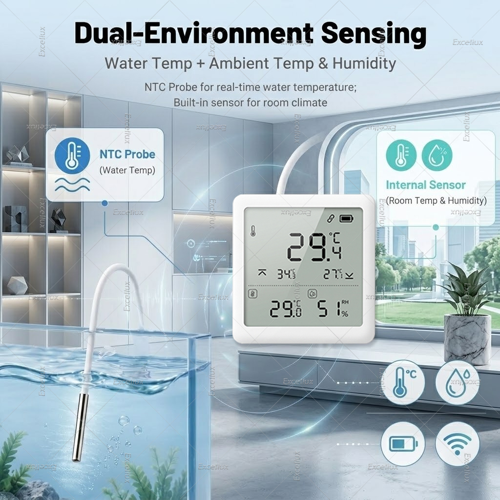 Sensor de Temperatura e Umidad - Aquarium Thermometer avaliação e preço