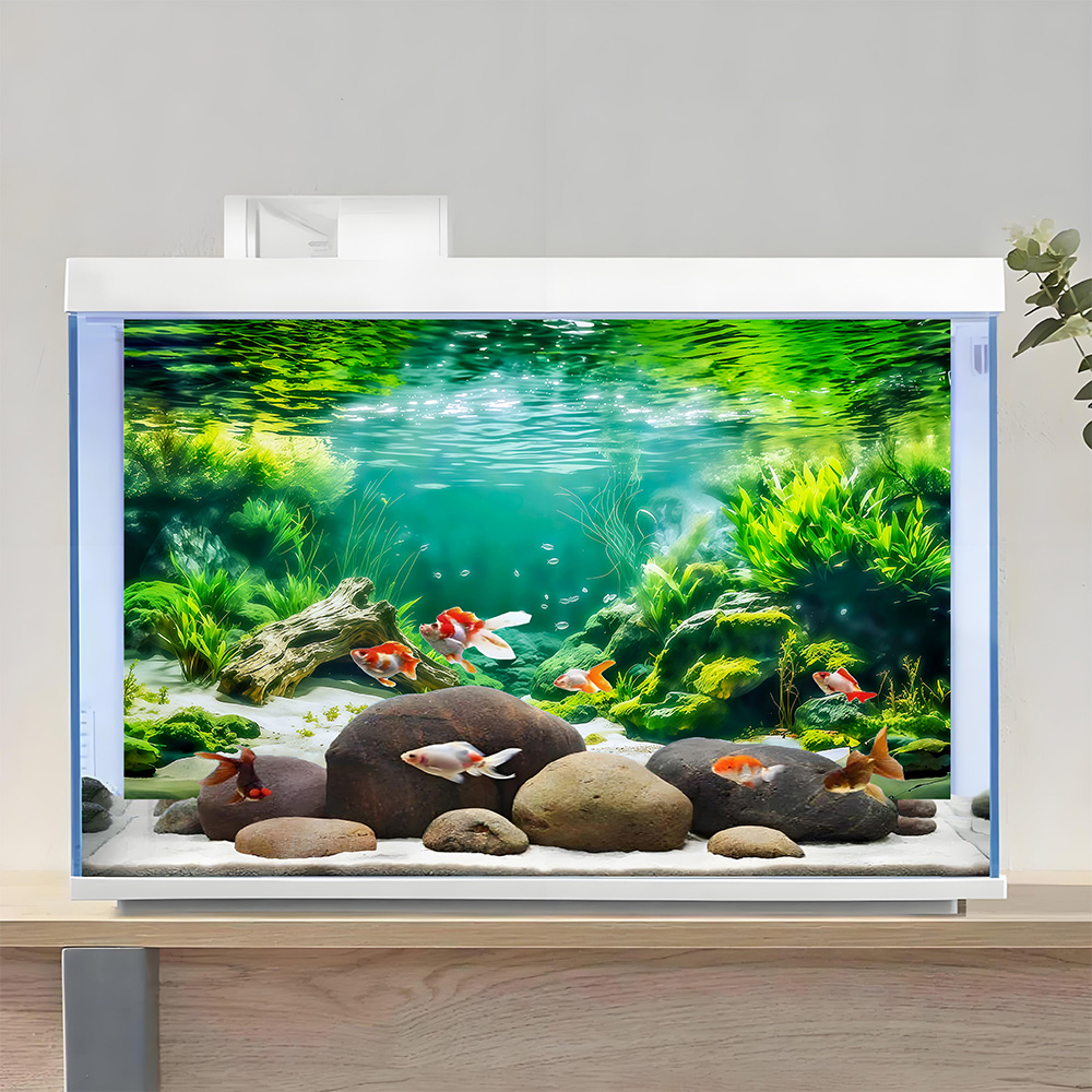Adesivo de Fundo para Aquário  - Aquarium Fish Background avaliação e preço